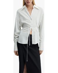 Mango - Rayu Stripe Long Sleeve Shirt - Lyst
