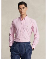 Ralph Lauren - Polo Tailored Fit Gingham Oxford Shirt - Lyst