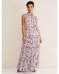 Phase Eight - Esme High Neck Floral Maxi Dress - Lyst