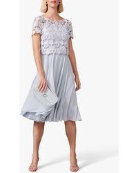 phase eight green ellise lace bodice dress