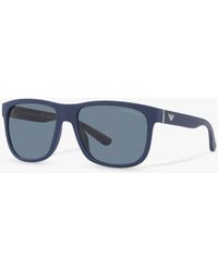 Emporio Armani - Ea4182u Polarised Square Sunglasses - Lyst