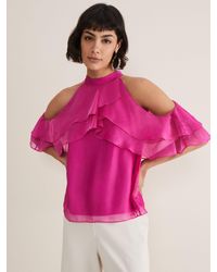 Phase Eight - Heather Ruffled Top - Lyst