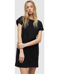 AllSaints - Anna Mini T-shirt Dress - Lyst