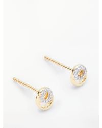 John Lewis - Diamond Mini Link Stud Earrings - Lyst