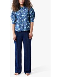 Lolly's Laundry - Bono Floral Bloom Print Puff Sleeve Shirt - Lyst