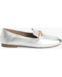 John Lewis - Godfrey Leather Soft Back Chain Trim Loafers - Lyst