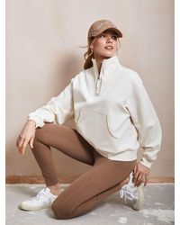 Chelsea Peers - Organic Cotton Quarter Zip Sweatshirt - Lyst