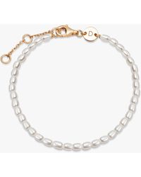 Daisy London - Pearl Beaded Bracelet - Lyst