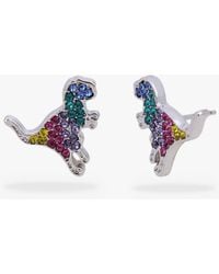 COACH - Rexy Crystal-embellished Stud Earrings - Lyst