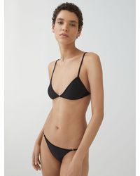 Mango - Mel Metallic Bikini Top - Lyst