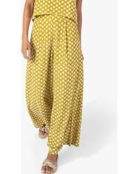 Traffic People - The Chorus Evie Ditsy Floral Print Wide Leg Trousers - Lyst