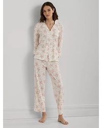Ralph Lauren - Floral Print 3/4 Sleeve Pyjamas - Lyst