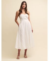 Nobody's Child - Aurora Broderie Anglaise Bandeau Midi Dress - Lyst