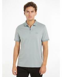 Calvin Klein - Smooth Cotton Polo Shirt - Lyst