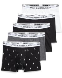 Ralph Lauren - Polo Plain Logo Cotton Stretch Trunks - Lyst