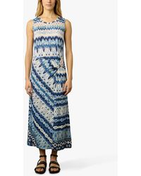 Gerard Darel - Elissa Abstract Print Summer Midi Dress - Lyst