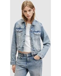 AllSaints - Juno Organic Cotton Denim Jacket - Lyst