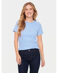Saint Tropez - Aster Short Sleeve Stripe T-shirt - Lyst