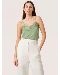 Soaked In Luxury - Caya Lace Trim Camisole - Lyst