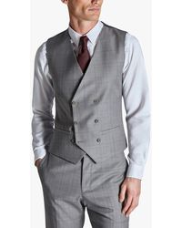 Ted Baker - Soft Check Wool Blend Slim Fit Waistcoat - Lyst