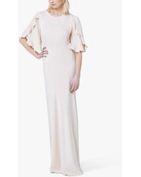 Maids To Measure - Jemima Ruffle Sleeve Maxi Dress - Lyst