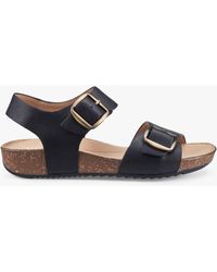 Hotter - Tourist Ii Extra Wide Fit Classic Cork Wedge Sandals - Lyst