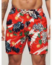 Superdry - Floral Print Bermuda Shorts - Lyst