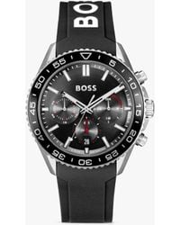 BOSS - Runner Silicone Strap Watch - Lyst