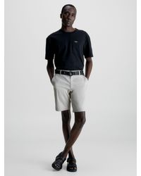 Calvin Klein - Modern Twill Minimal Slim Fit Belted Shorts - Lyst