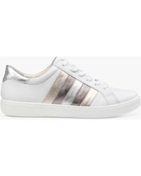 Hotter - Switch Extra Wide Fit Leather Trainers - Lyst