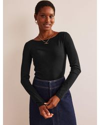 Boden - Essential Boat-neck Jersey Top - Lyst