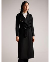 Ted Baker - Rosell Wool And Cashmere Blend Long Coat - Lyst