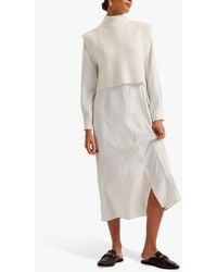 Ted Baker - Elsiiey Knit Layer Shirt Dress - Lyst