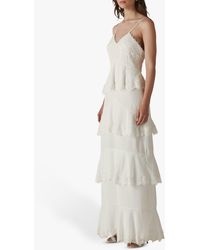 Whistles Isla Tiered Wedding Dress - White