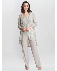Gina Bacconi - Mabel Three Piece Jacquard Trouser Suit - Lyst