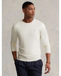 Ralph Lauren - Slim Fit Textured Cotton Sweater - Lyst