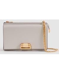 Reiss - Picton Chain Strap Leather Crossbody Bag - Lyst