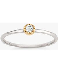 Dinny Hall - Forget Me Not 9ct Yellow And White Gold Small Diamond Ring - Lyst