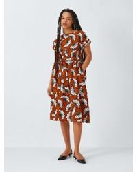 Kemi Telford - Abstract Floral Print Cotton Dress - Lyst