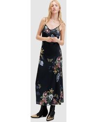 AllSaints - Bryony Floral Print Sanibel Maxi Dress - Lyst