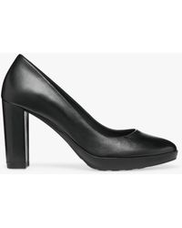 Geox - Walk Pleasure High Heel Leather Court Shoes - Lyst