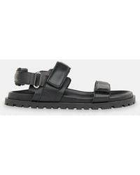 Whistles - Ria Sporty Velcro Strap Leather Sandals - Lyst