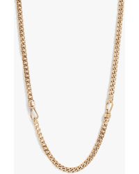 AllSaints - Curb Chain Collar Necklace - Lyst