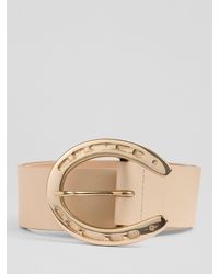 LK Bennett - Clemence Horseshoes Leather Belt - Lyst