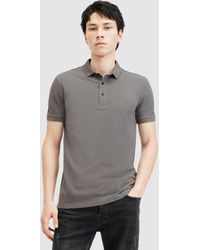 AllSaints - Reform Organic Cotton Polo Shirt - Lyst