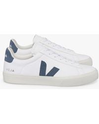 Veja - Campo Leather Suede Detail Trainers - Lyst