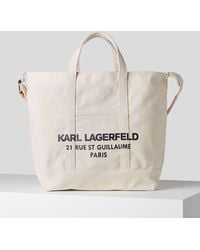 Karl Lagerfeld - Rue St Guillaume Canvas Shopper Bag - Lyst