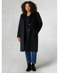 Live Unlimited - Curve Wool Blend Long Tailored Coat - Lyst
