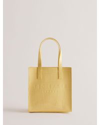 Ted Baker - Reptcon Croc Effect Small Icon Tote Bag - Lyst