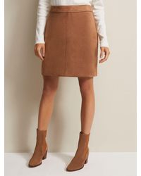 Phase Eight - Darya Faux Suede Mini Skirt - Lyst